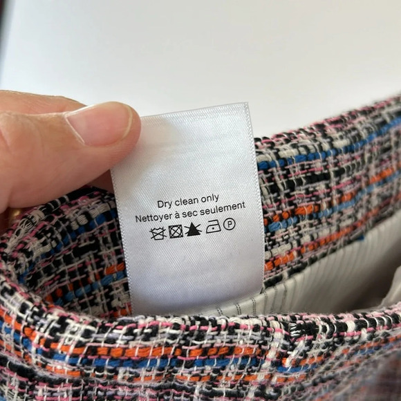 Veron­i­ca Beard Jo­da Mul­ti­col­ored Tweed Skirt Pink - Picture 9 of 13